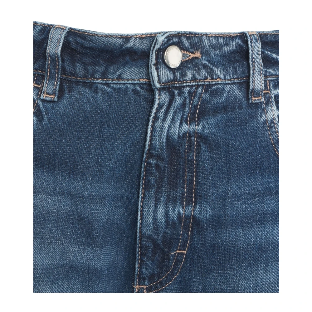 Icon Denim Blauwe Wide Leg Jeans 'Debby' Blue Dames