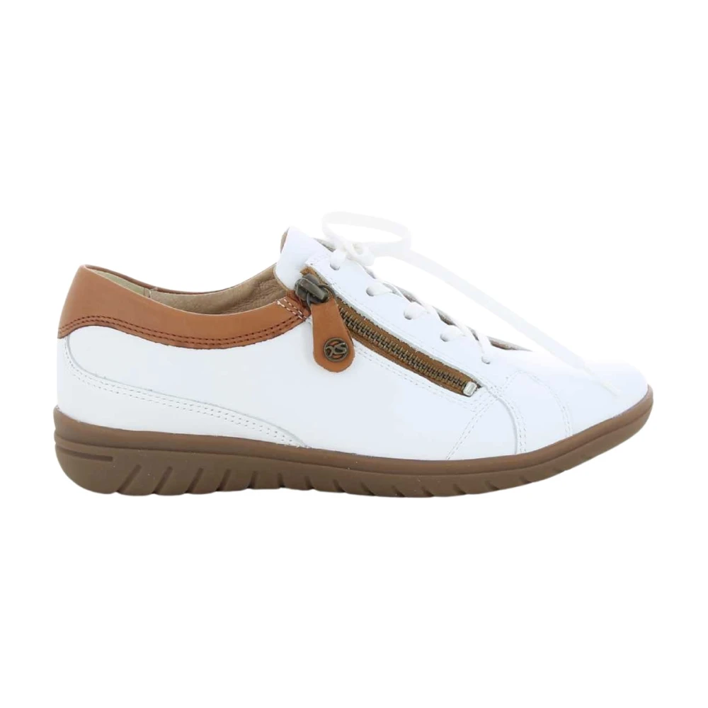 Hartjes Casual Cognac Damesschoenen Dames Schoenen Wit