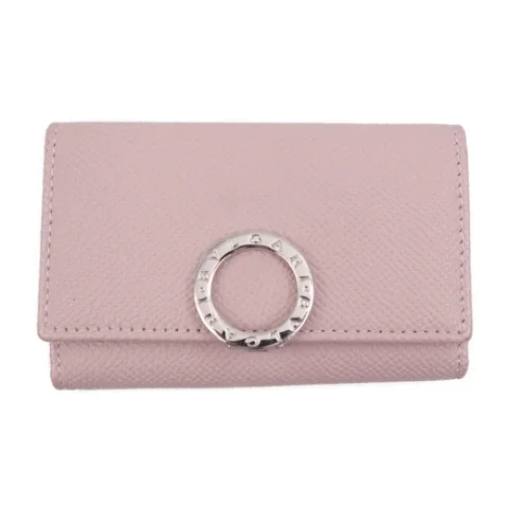 Bvlgari Vintage Pre-owned Leather wallets Pink Dames