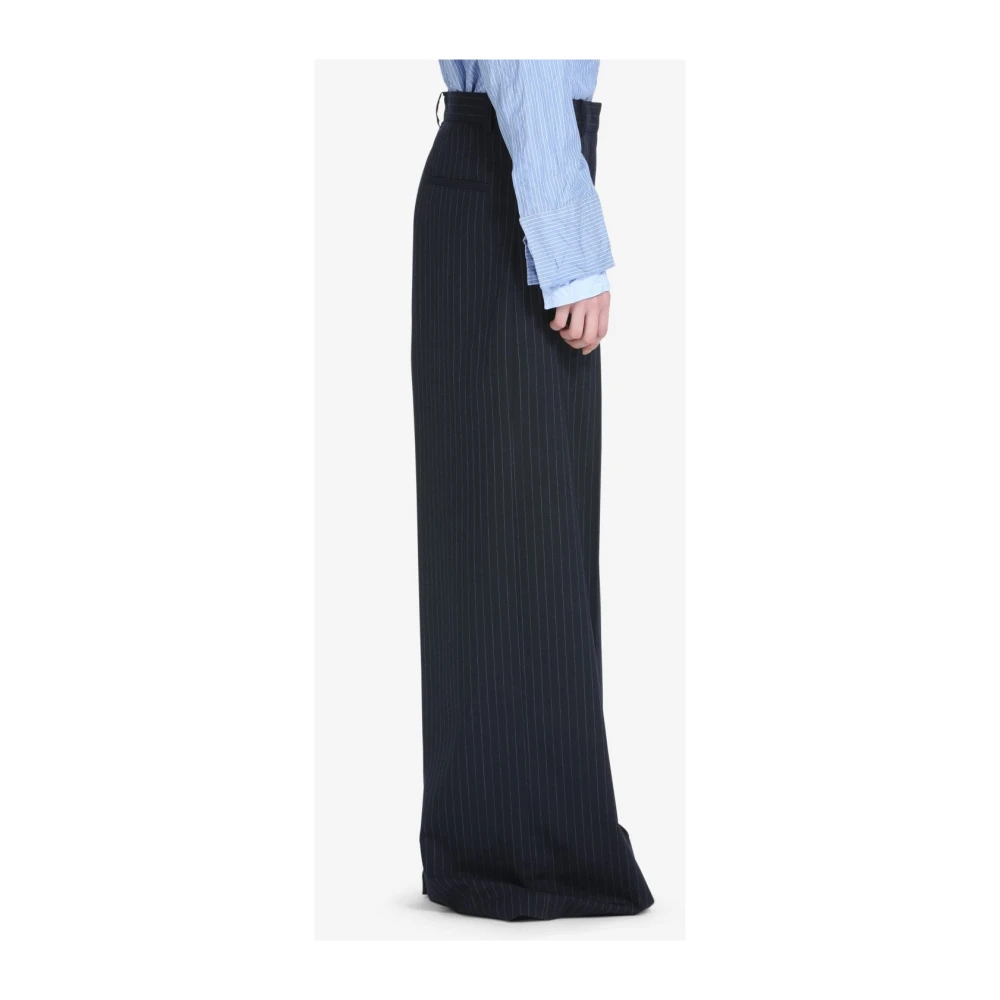 N21 Blauwe op maat gemaakte wijde broek Blue Dames