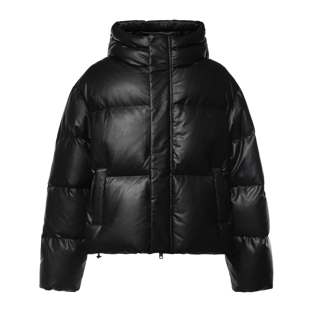 Mm6 Maison Margiela , Winter Jackets, Male, Black, M, Down Jackets