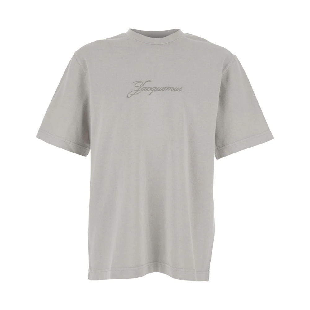 Jacquemus Gray T-Shirts, Male, Xs, Le T-Shirt Pigmento
