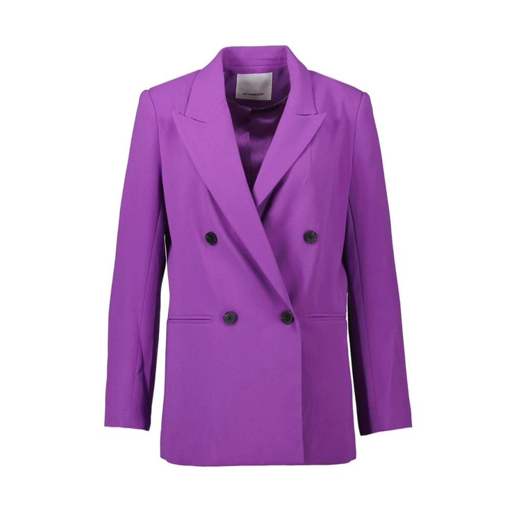 Co'Couture Nieuwe Flash Paarse Oversized Blazer Purple Dames