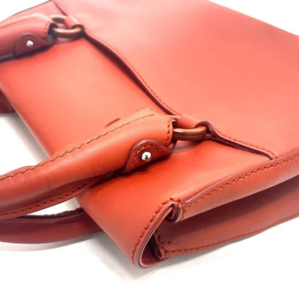 Salvatore Ferragamo Pre-owned Leather handbags Red Dames