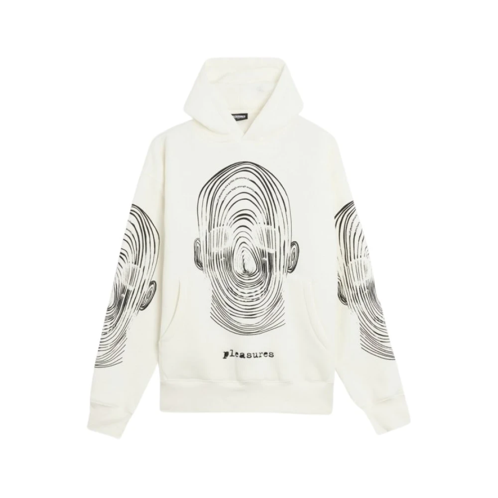 Pleasures Hoodie met voorzak Beige Heren