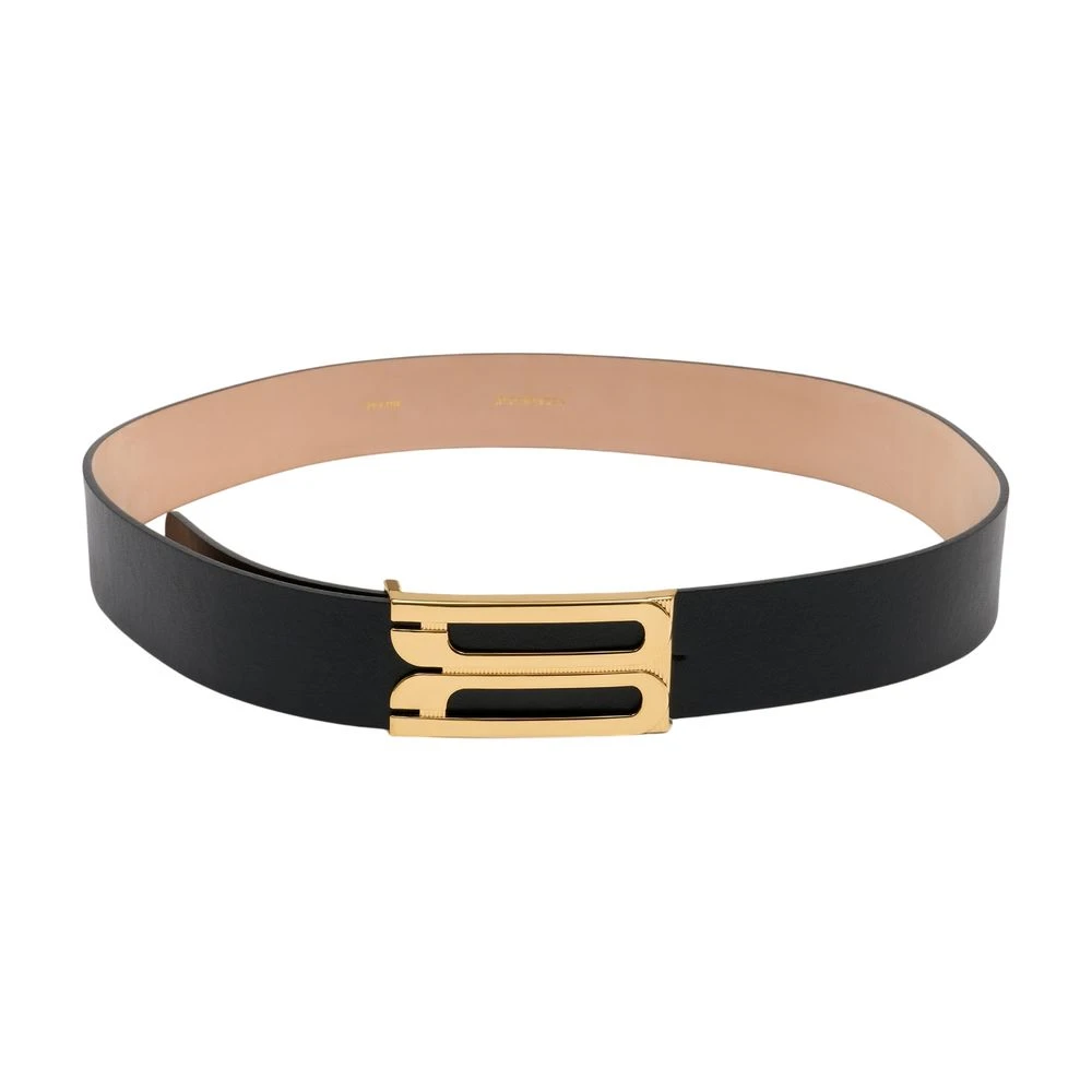 Victoria Beckham Women's Black Jumbo Frame Belt - Belts - 90 Cm - Accessories
