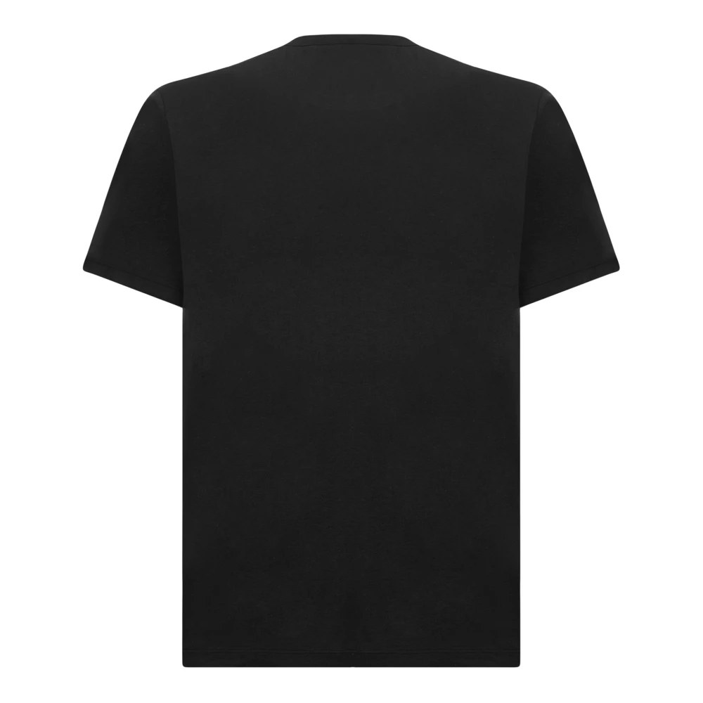 James Perse Zwarte Crewneck T-shirts en Polos Black Heren