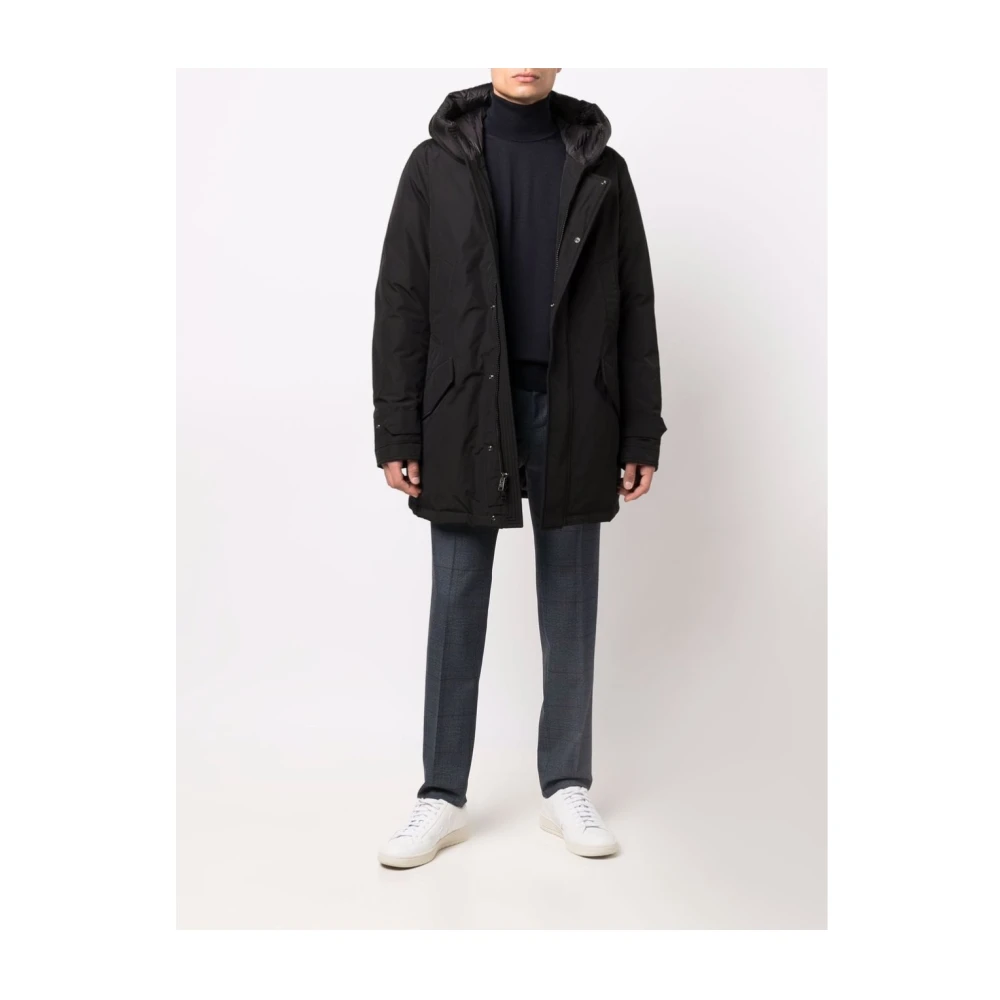 Woolrich Zwarte Jas Black Heren
