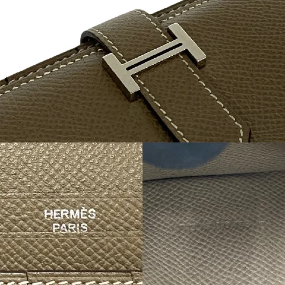 Hermès Vintage Pre-owned Leather wallets Brown Dames