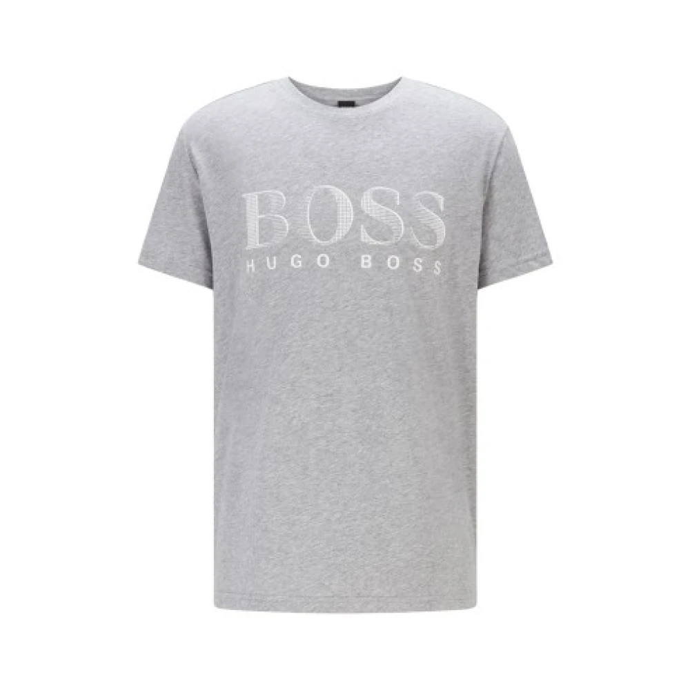 Hugo Boss Heren Katoenen T-Shirt Gray Heren