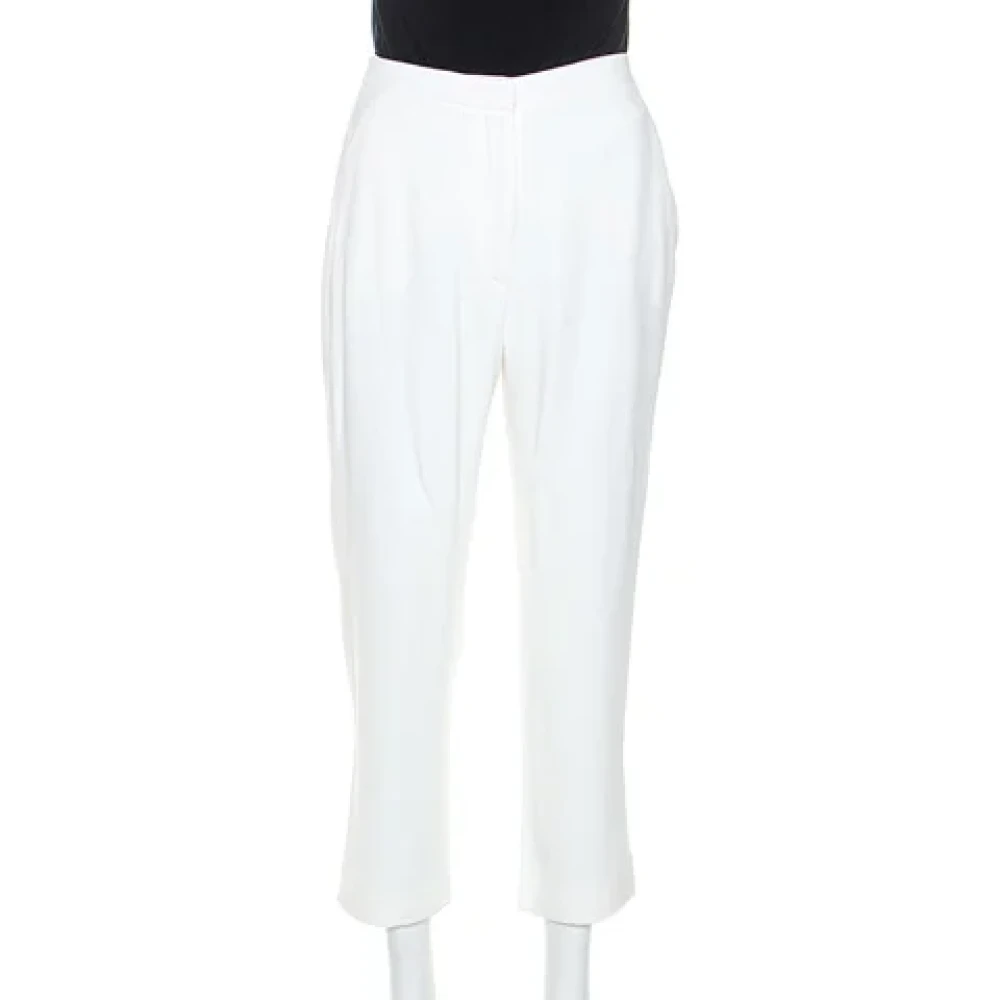 Alexander McQueen Pre-owned Fabric bottoms White Dames