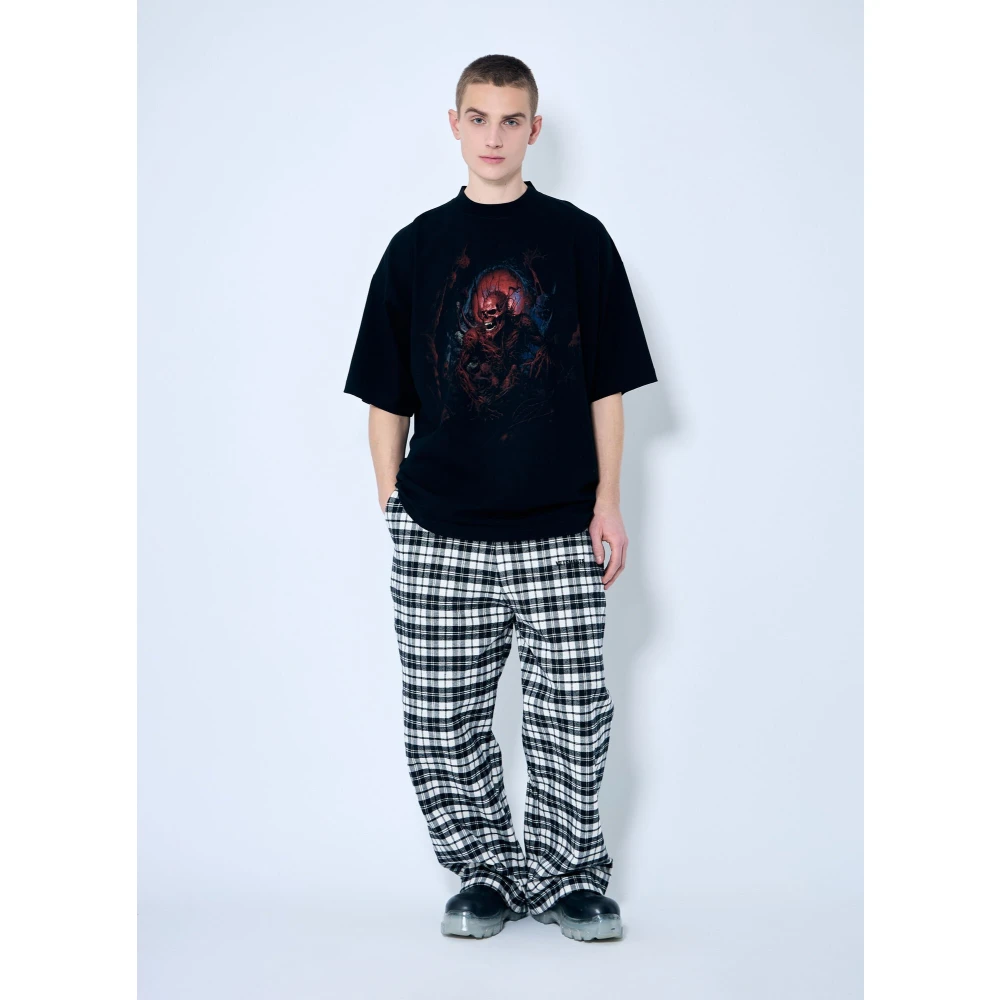 Vetements Death Metal Print Korte Mouw T-shirt Black Heren