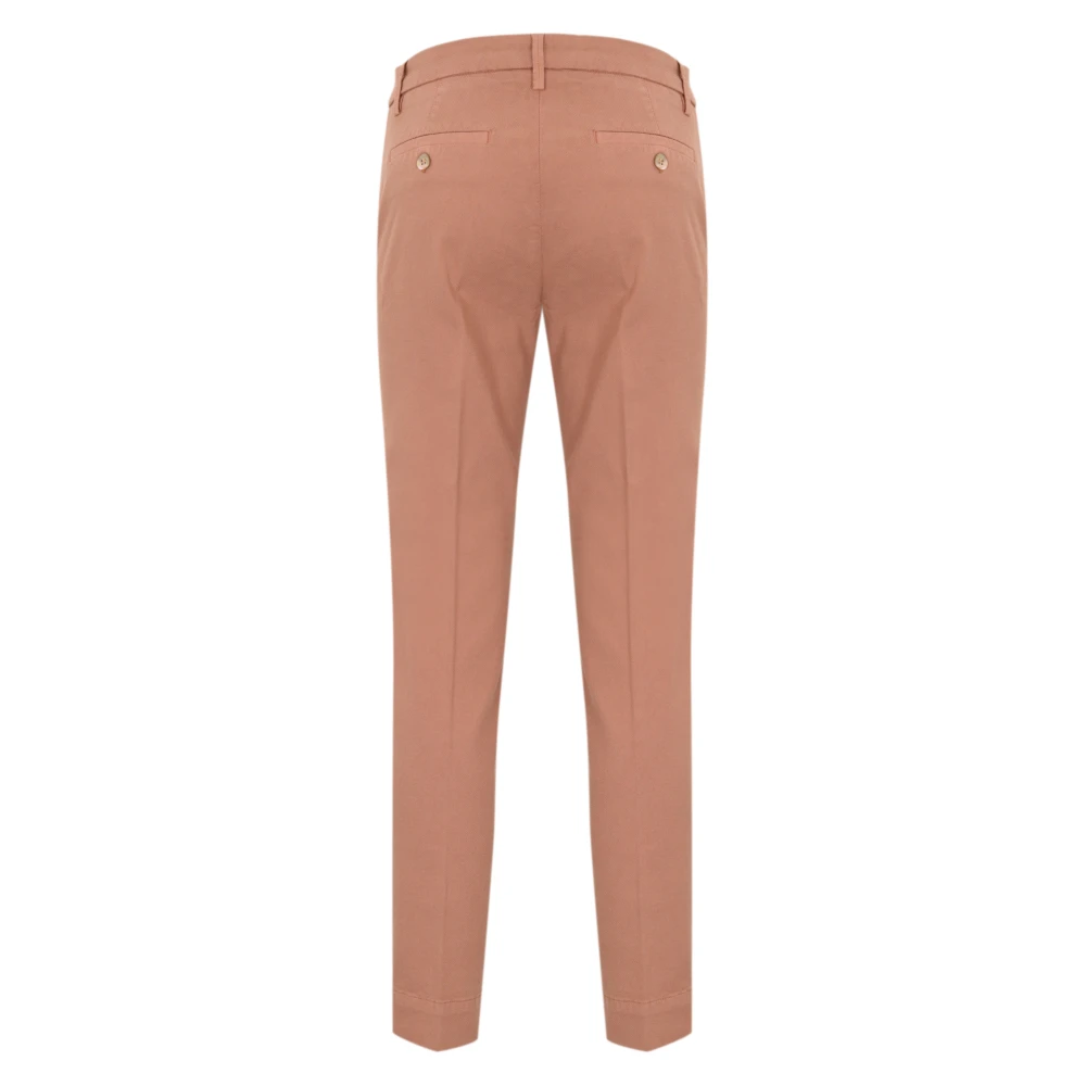 Re-Hash Bruine Chino Broek Slim Fit Enkel Lengte Brown Heren