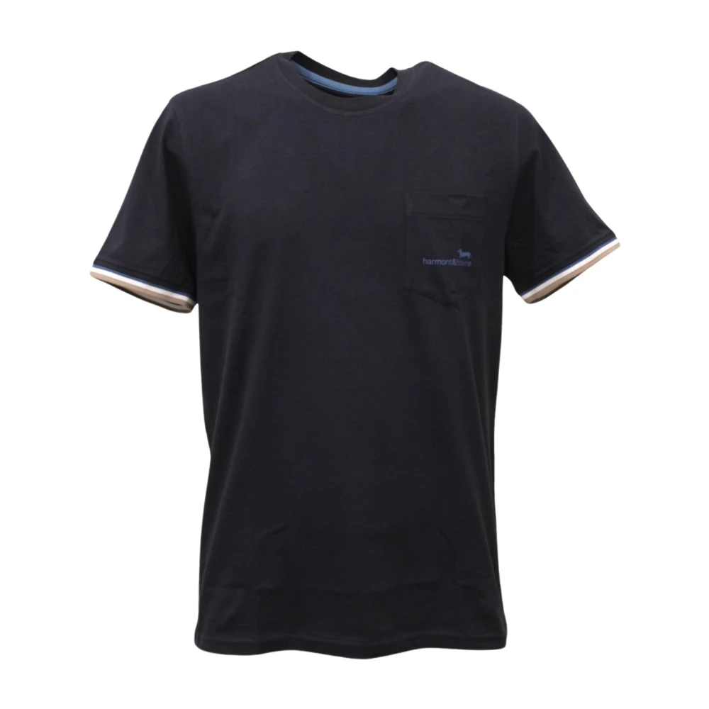 Harmont & Blaine Korte Mouw T-shirt Blue Heren