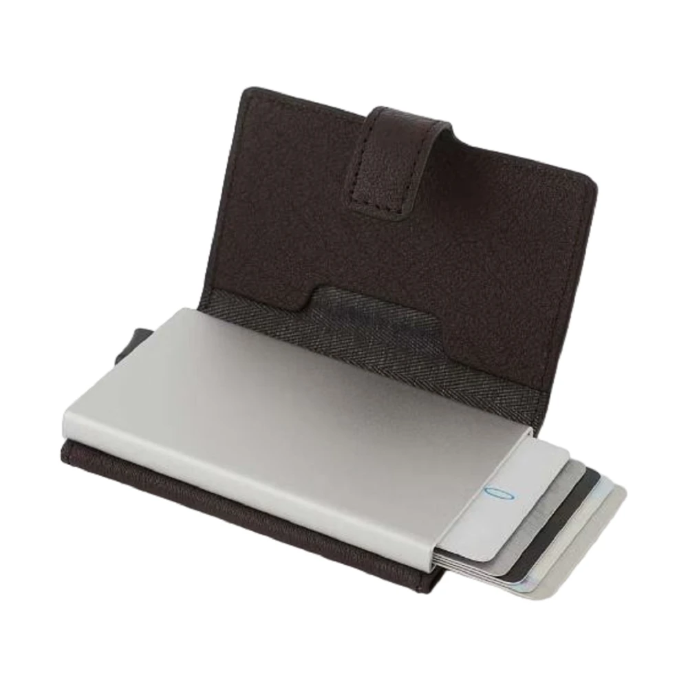 Piquadro Donkerbruine Rfid Creditcardhouder Brown Heren