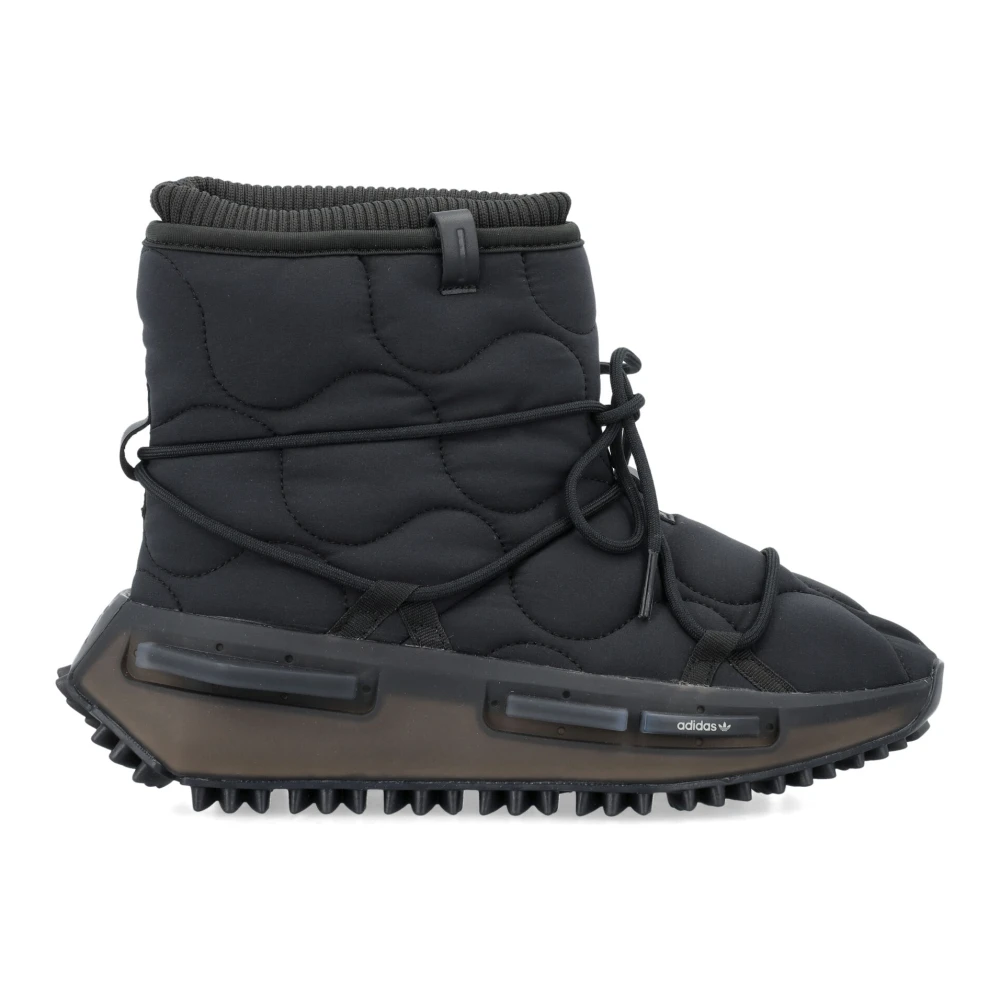 Adidas Originals Stiliga Vinter High Top Stövlar Black, Dam