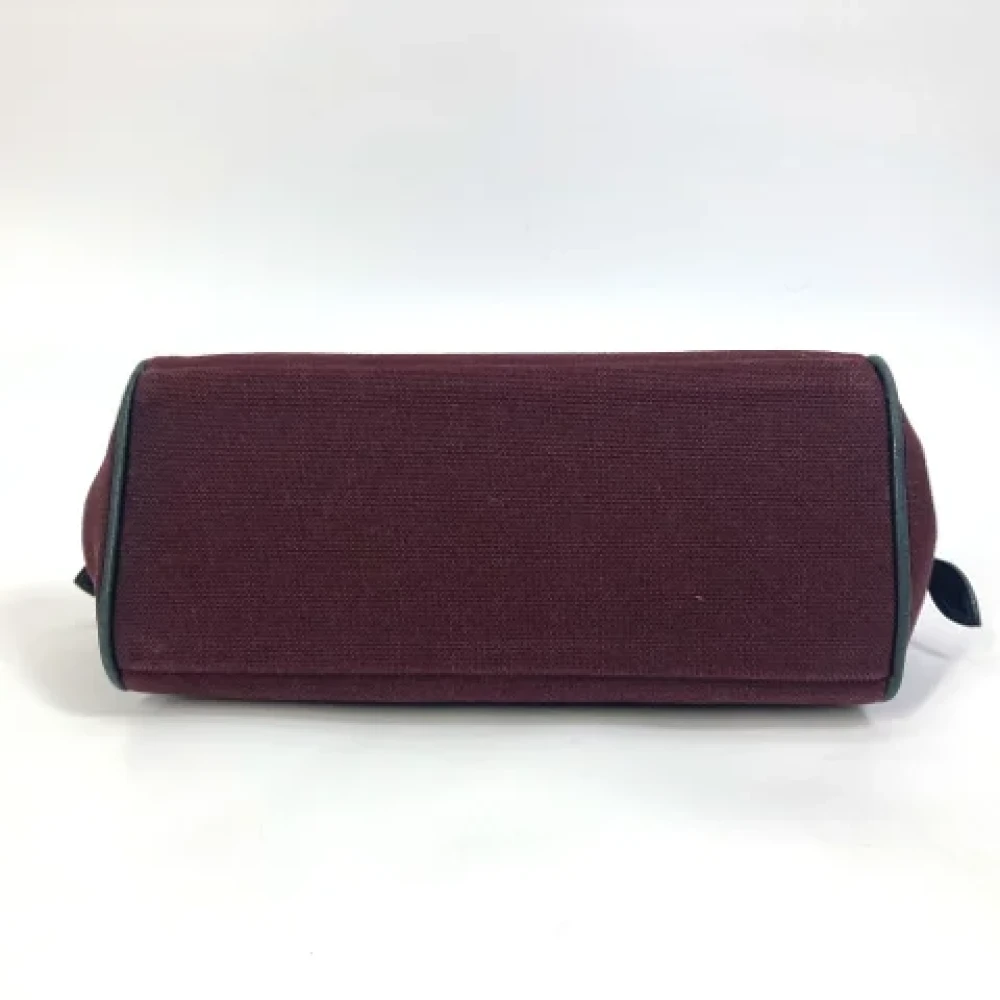 Hermès Vintage Pre-owned Fabric clutches Red Dames