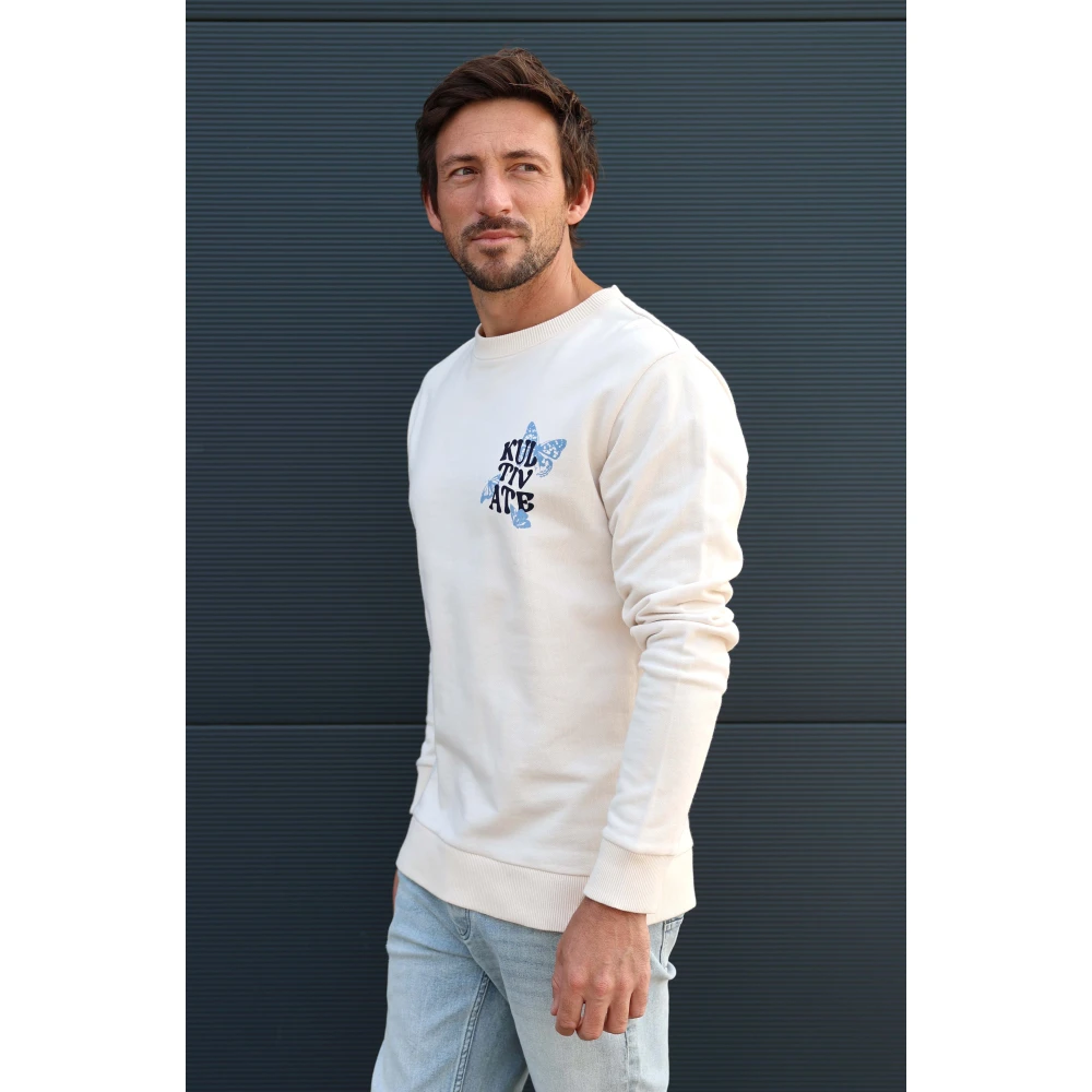 Kultivate Great Things Sweatshirt Beige Heren