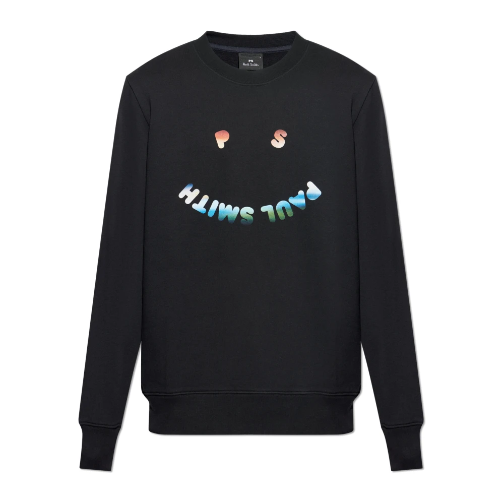 Ps By Paul Smith Mannelijk Zwart Sweatshirt Met Print