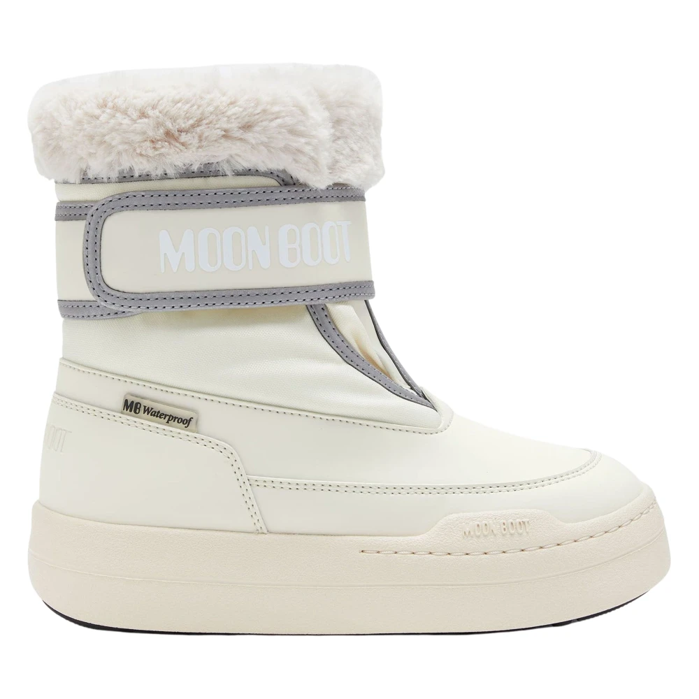 Moon Boot Boys White Junior Park Strap Boots - Kids Boots - 36 Eu - Kids