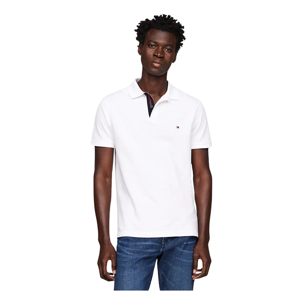 Tommy Hilfiger Witte Polo Shirt Regular Fit White Heren