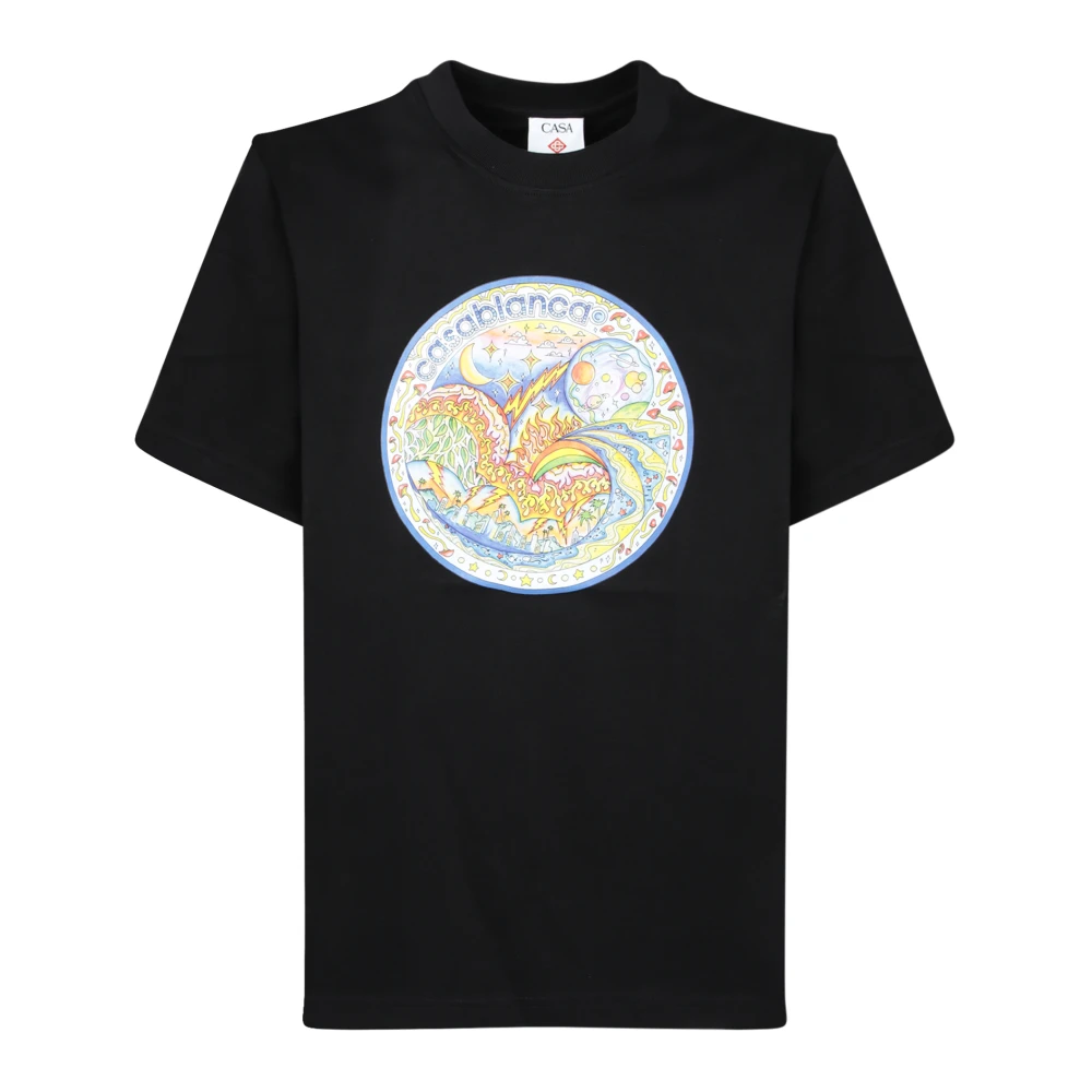 Casablanca Vier Elementen Zwart T-shirt Black Heren
