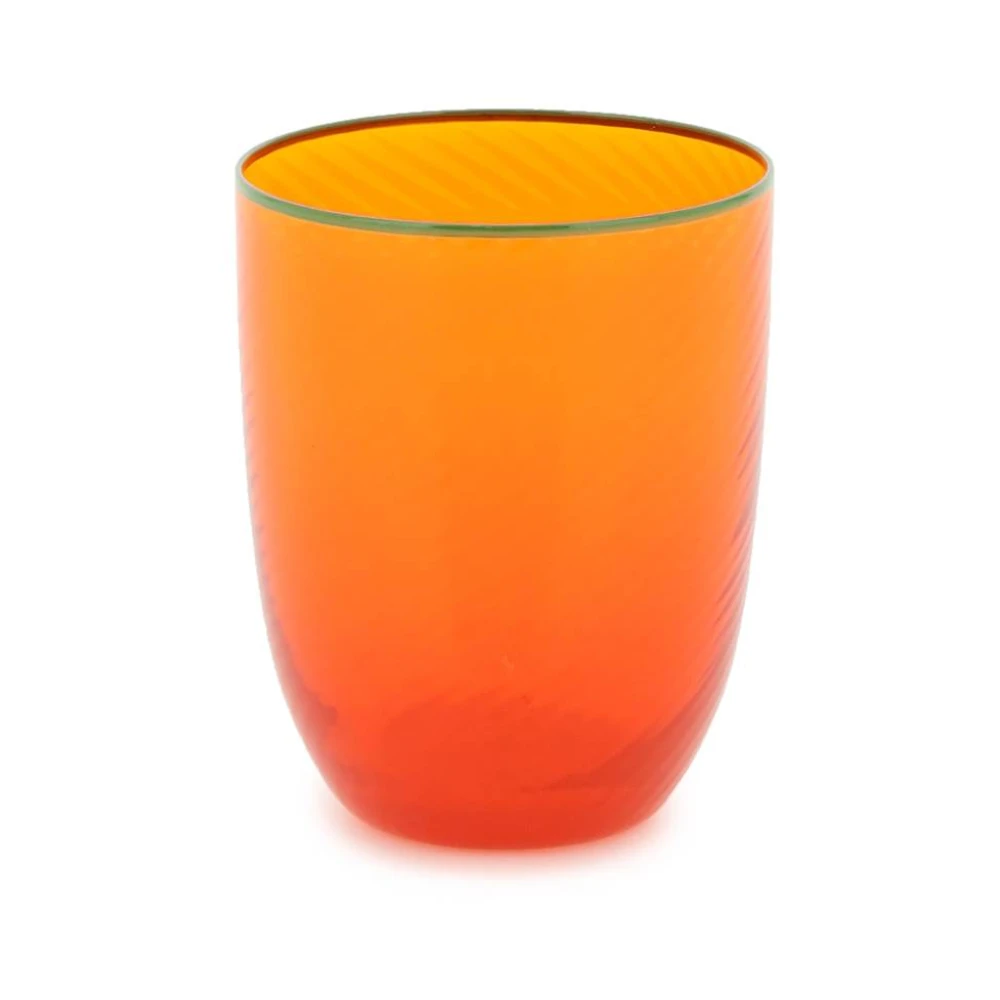 Cabana Murano Glas Matservis Orange, Unisex