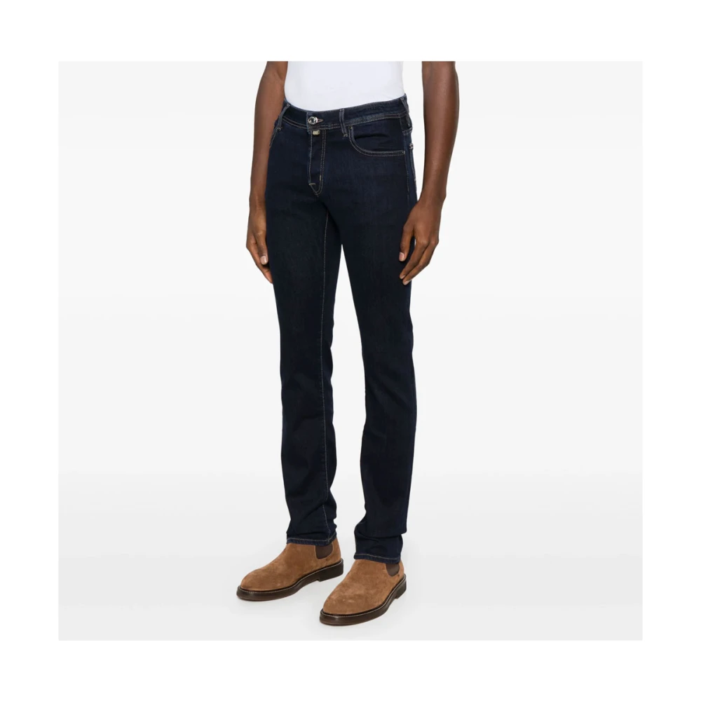 Jacob Cohën Slim Fit Donkerblauwe Bard Jeans Blue Heren