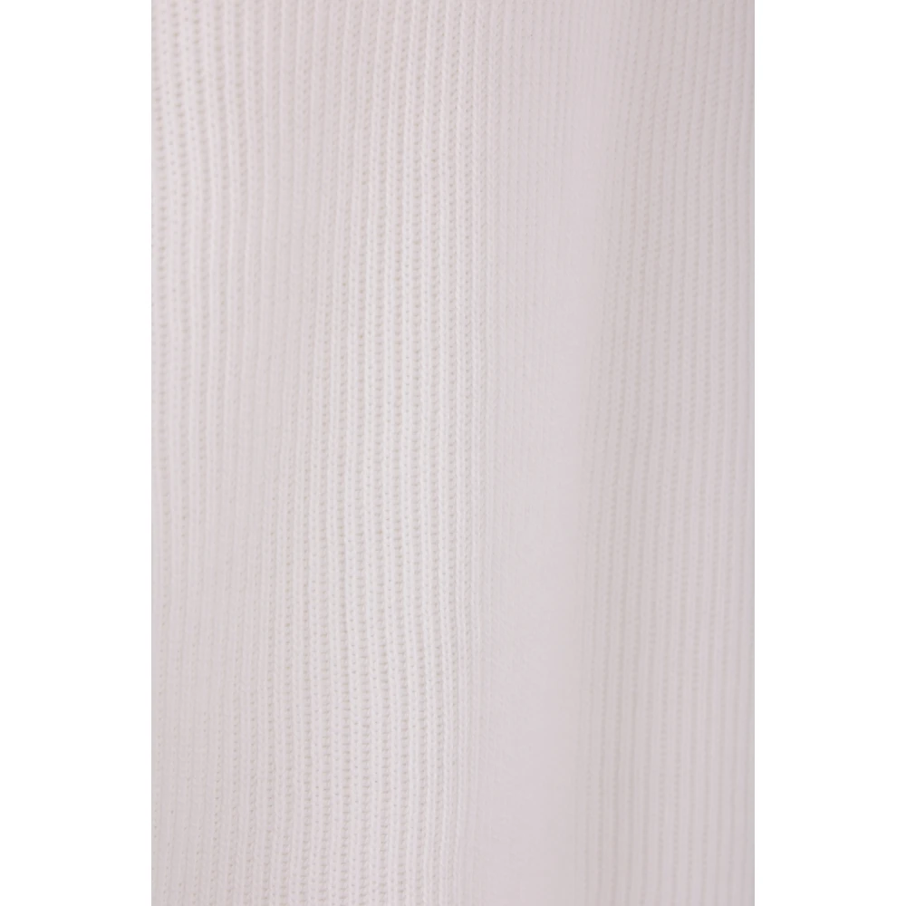 BRUNELLO CUCINELLI Witte Katoenen Ribtrui White Dames