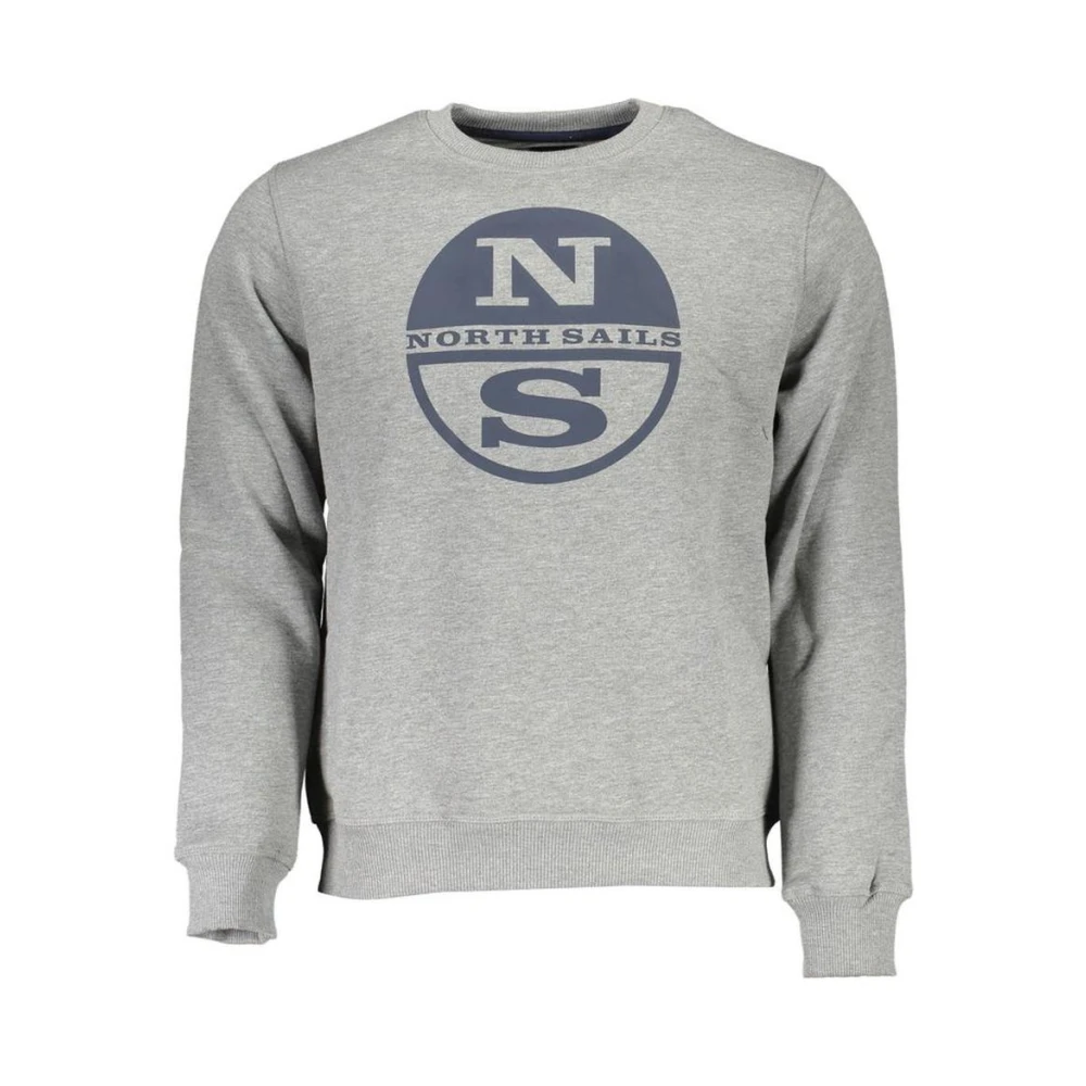 North Sails Crew Neck Sweatshirt - Male - Sweatshirts - Gray - Xl - Sweatshirts & Hoodies
