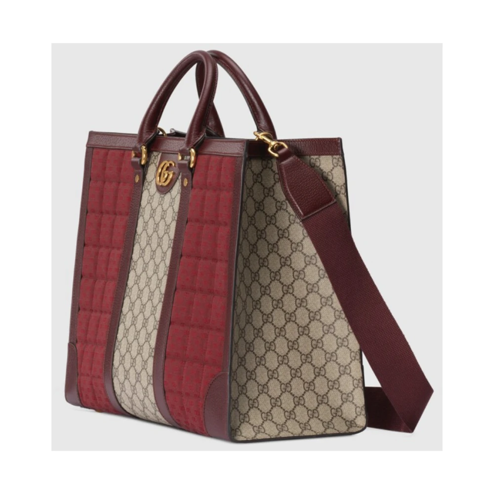 Gucci Mini GG Canvas Grote Tote Tas Brown Dames