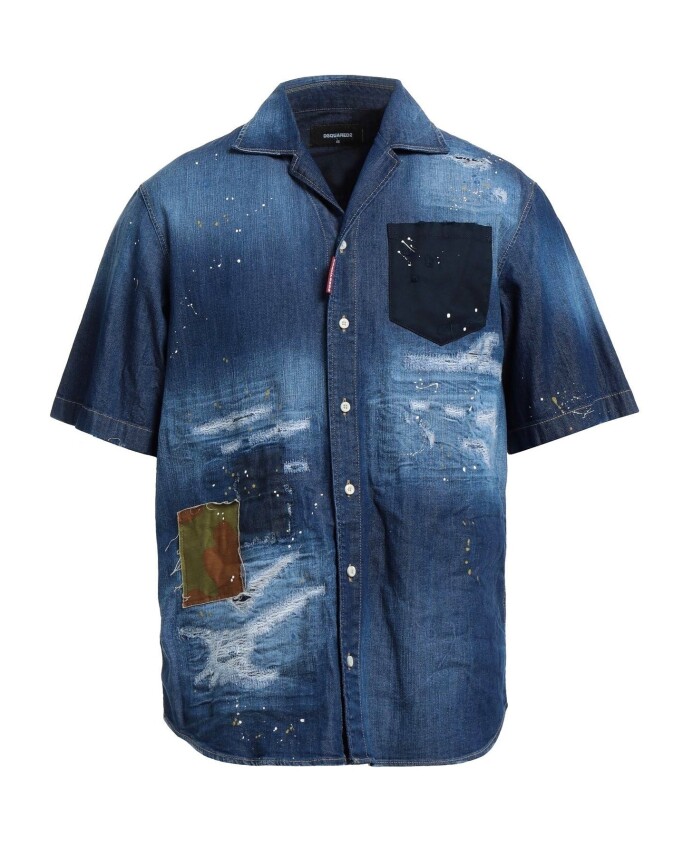 chemise-en-jean-a-manches-courtes