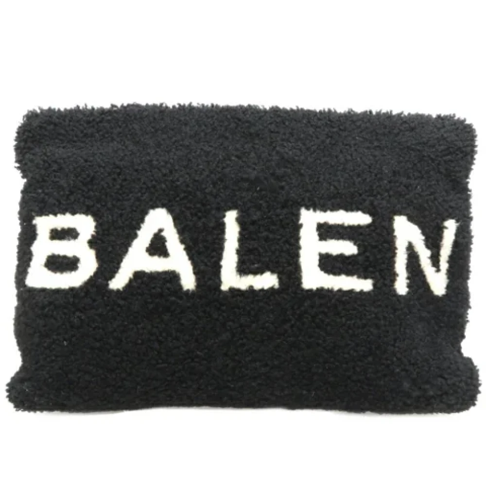 Balenciaga Vintage Pre-owned Wool clutches Black Dames