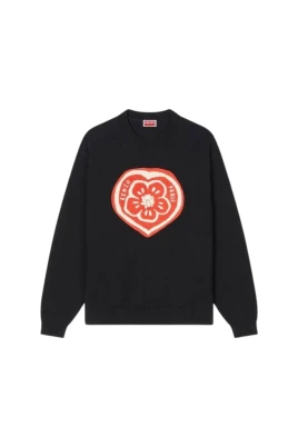 Embroidered Flower Sweater