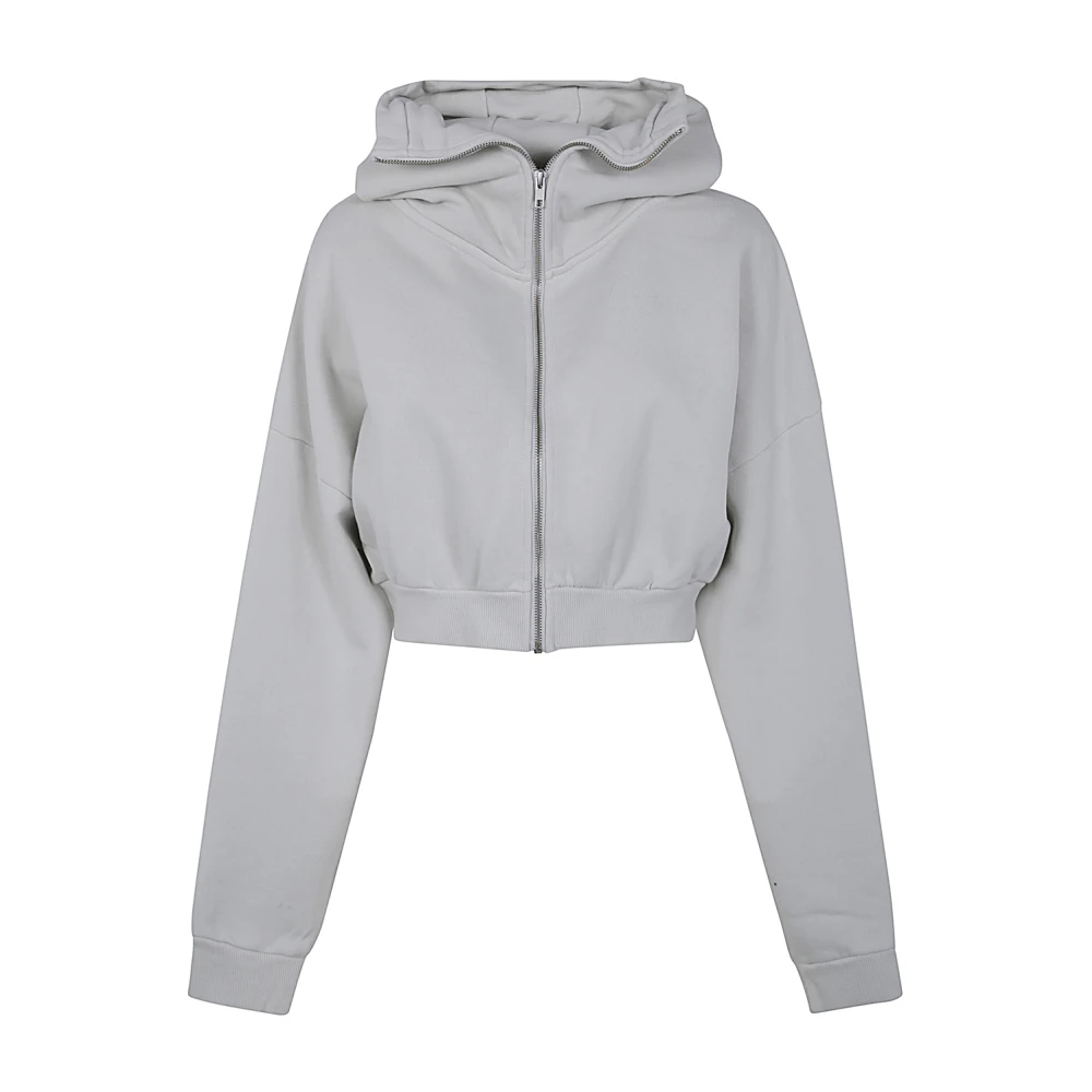Entire Studios Rice Cropped Full Zip Jas Gray Dames