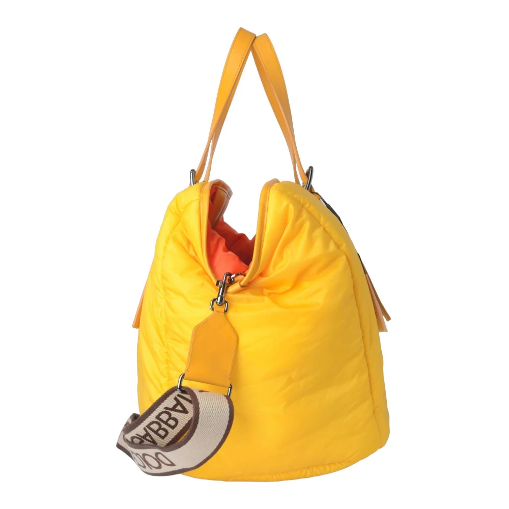 Dolce & Gabbana Heren Grote Stoffen Tas Yellow Heren