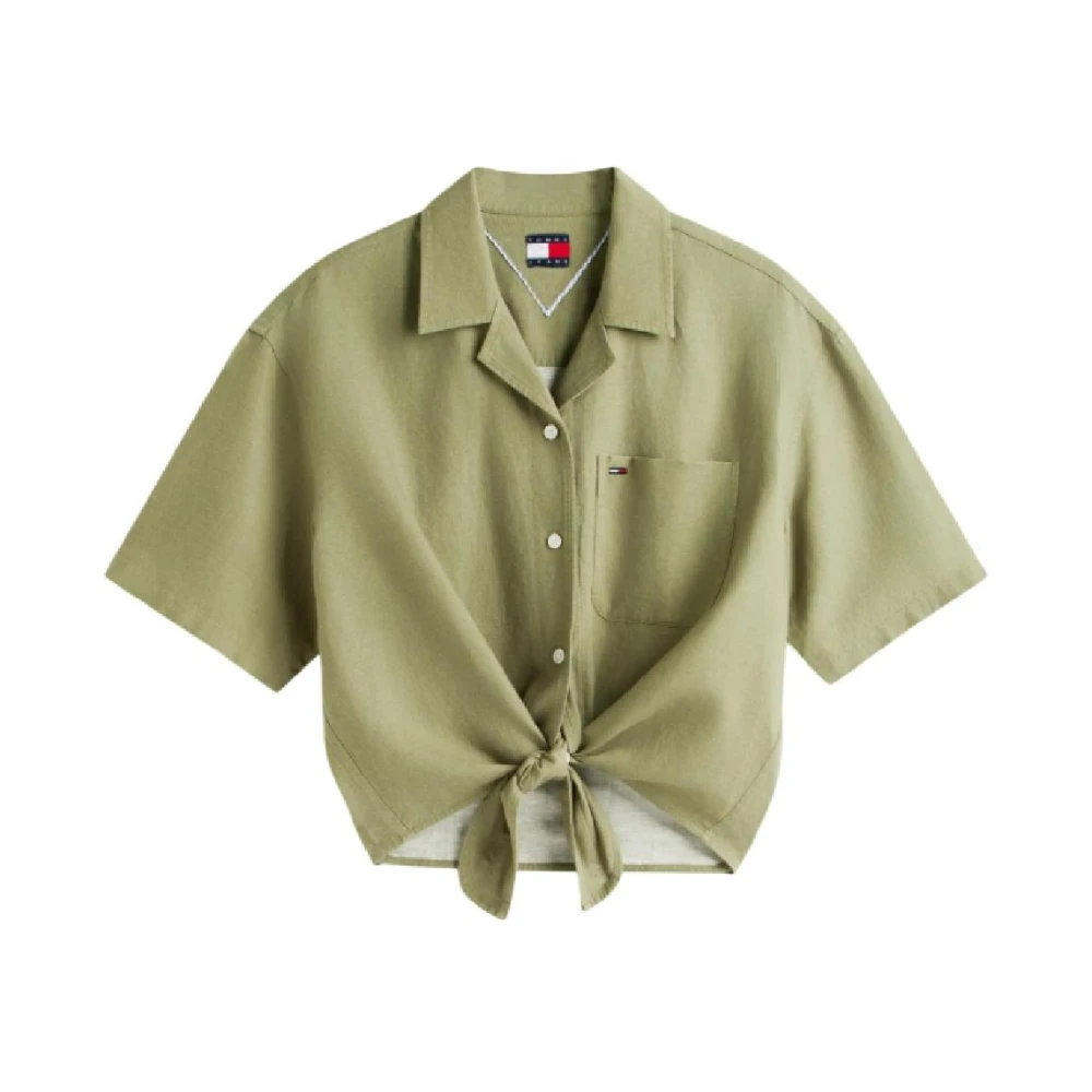 Tommy Hilfiger Women's Green Shirts, M, Shirts