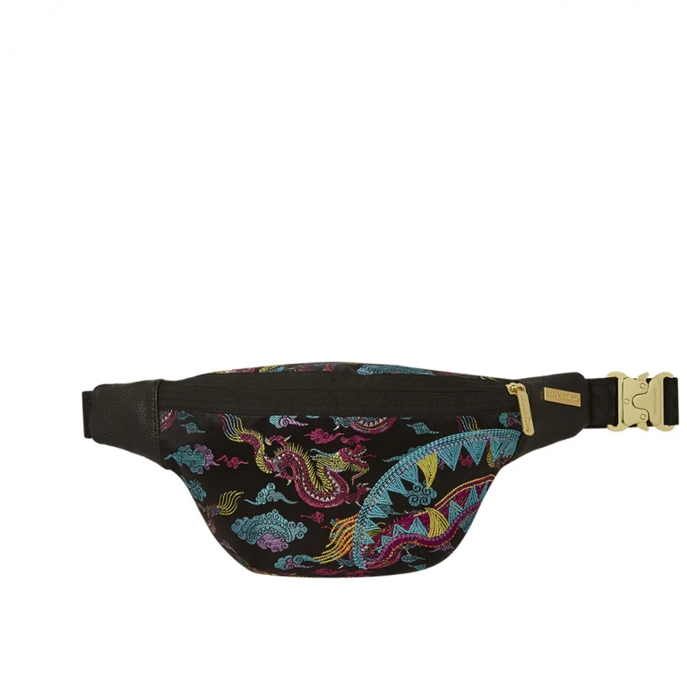 Sprayground Geborduurde Draak Heuptas Multicolor Heren