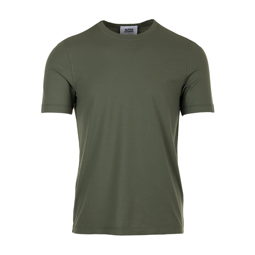 Alpha Studio Groene T-shirt en Polo Collectie Green Heren