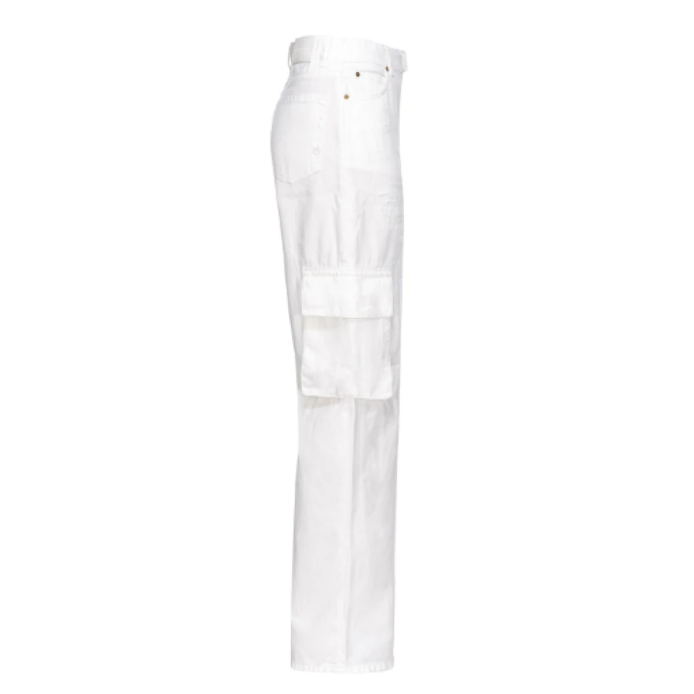 pinko Straight Jeans White Dames