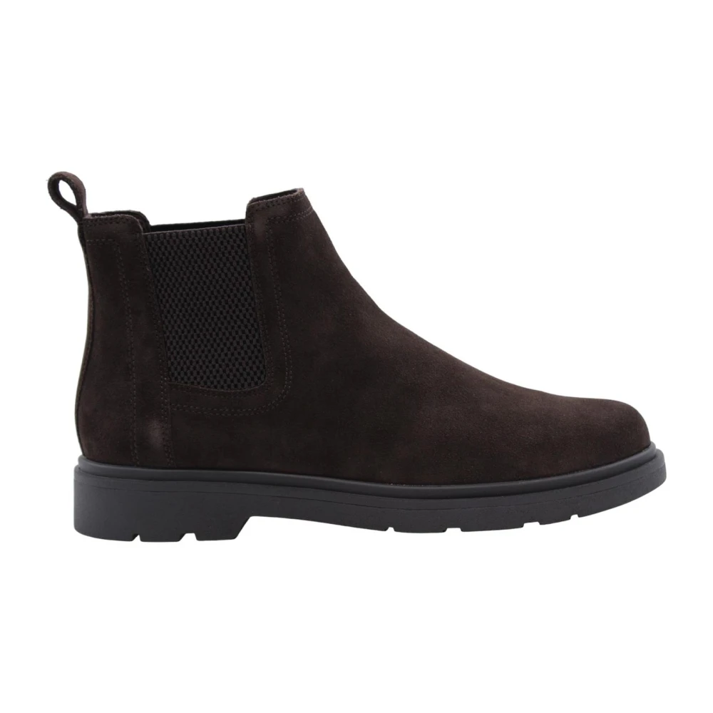 Geox Men's Brown Stylish Frangelico Ankle Boots - Chelsea Boots - 6 Uk - Shoes