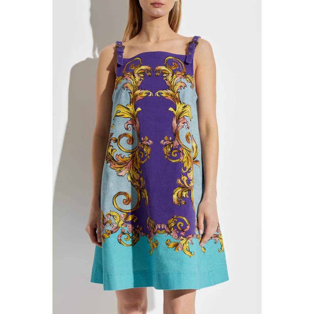 Versace Jeans Couture Jurk met bandjes Multicolor Dames