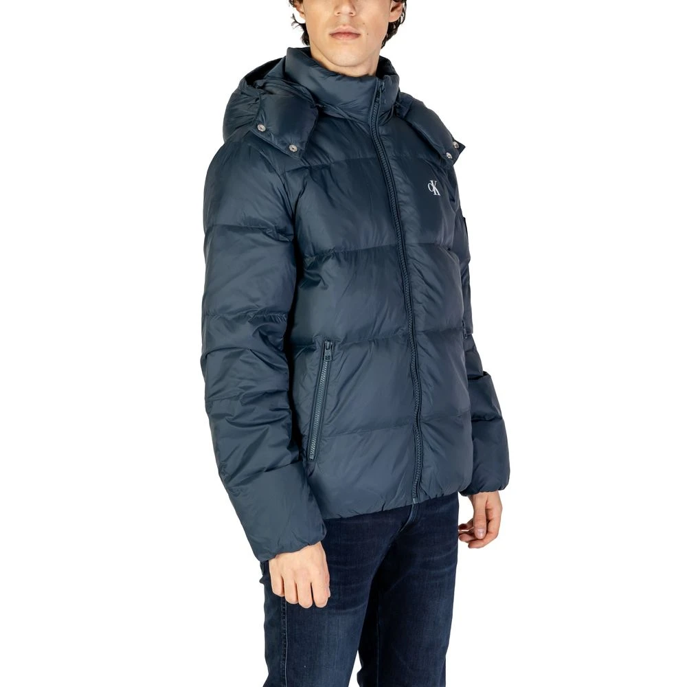 Calvin Klein Jeans Blauwe Polyamide Jas voor Mannen Blue Heren