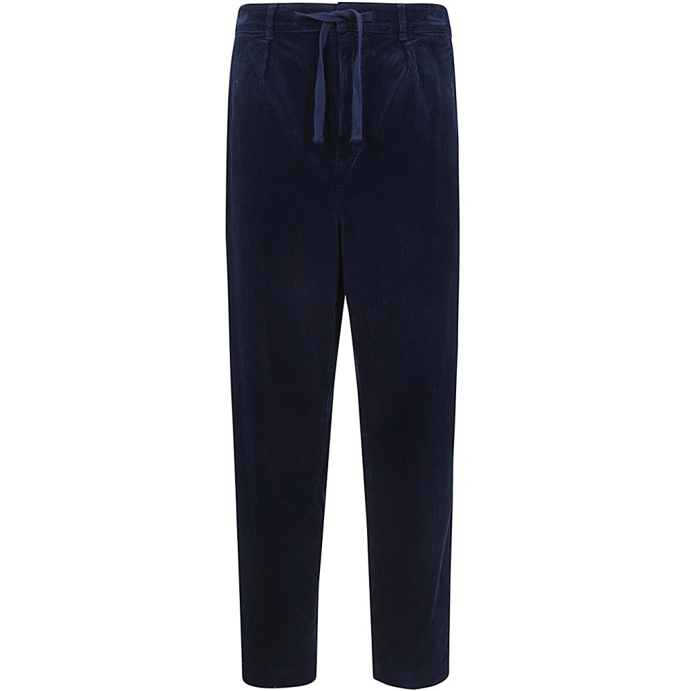 Polo Ralph Lauren Geplooide Corduroy Broek Blue Heren