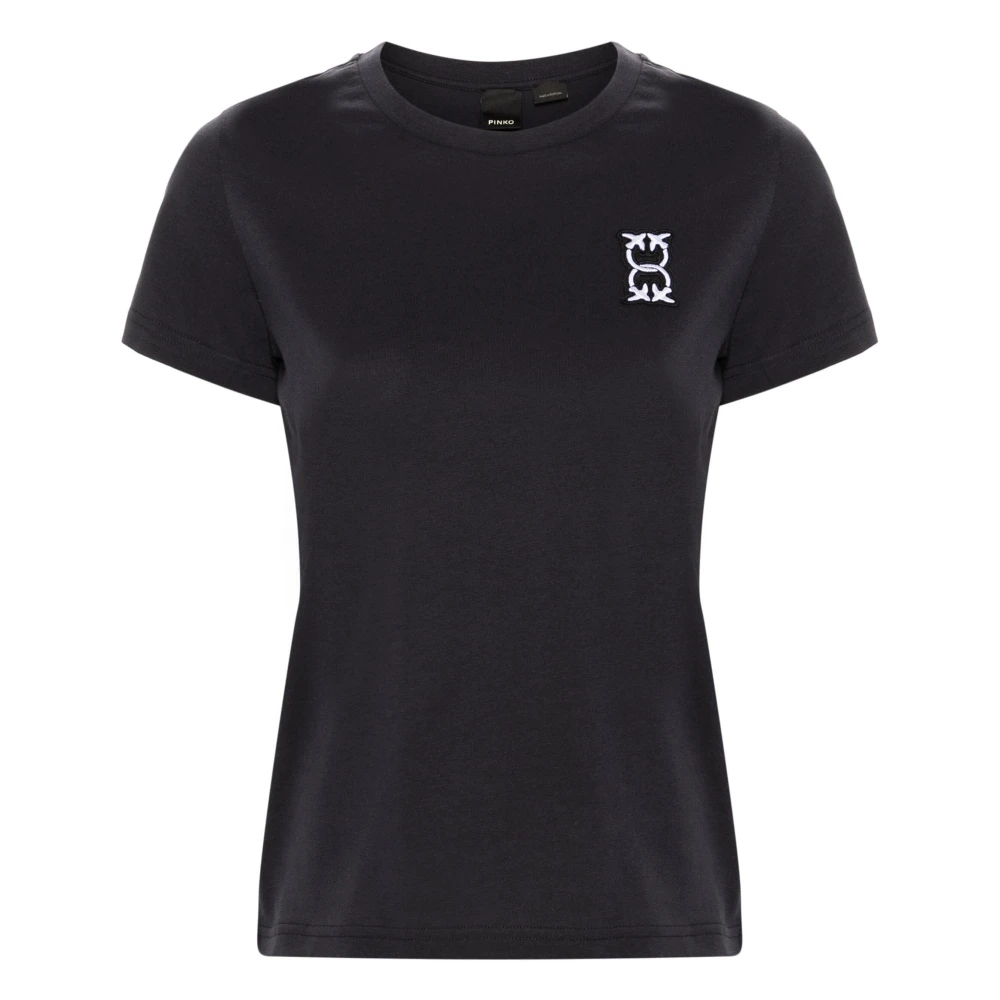 Pinko Stijlvol T-shirt Busso Lotto Blue Dames