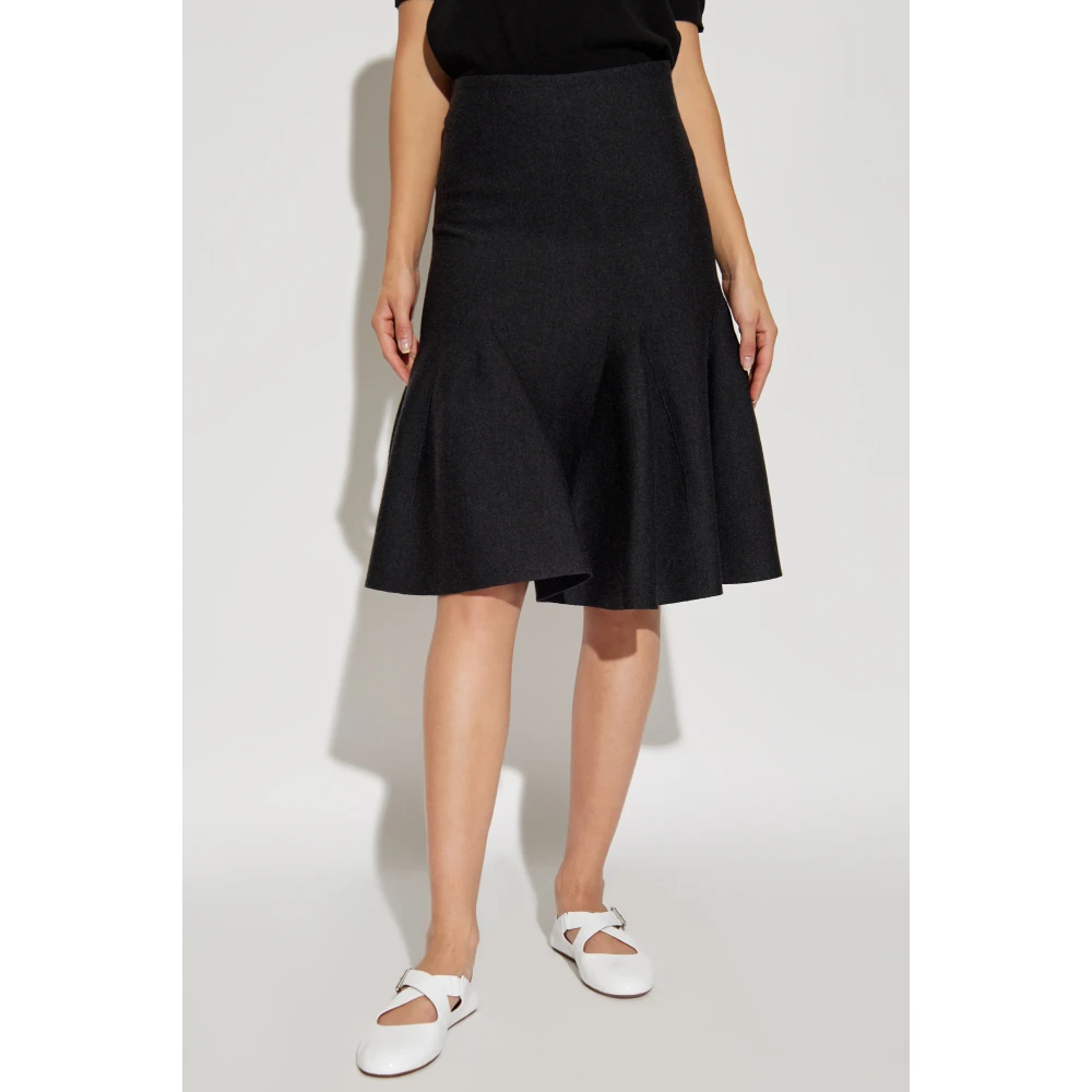 Alaïa Wol Rok Gray Dames