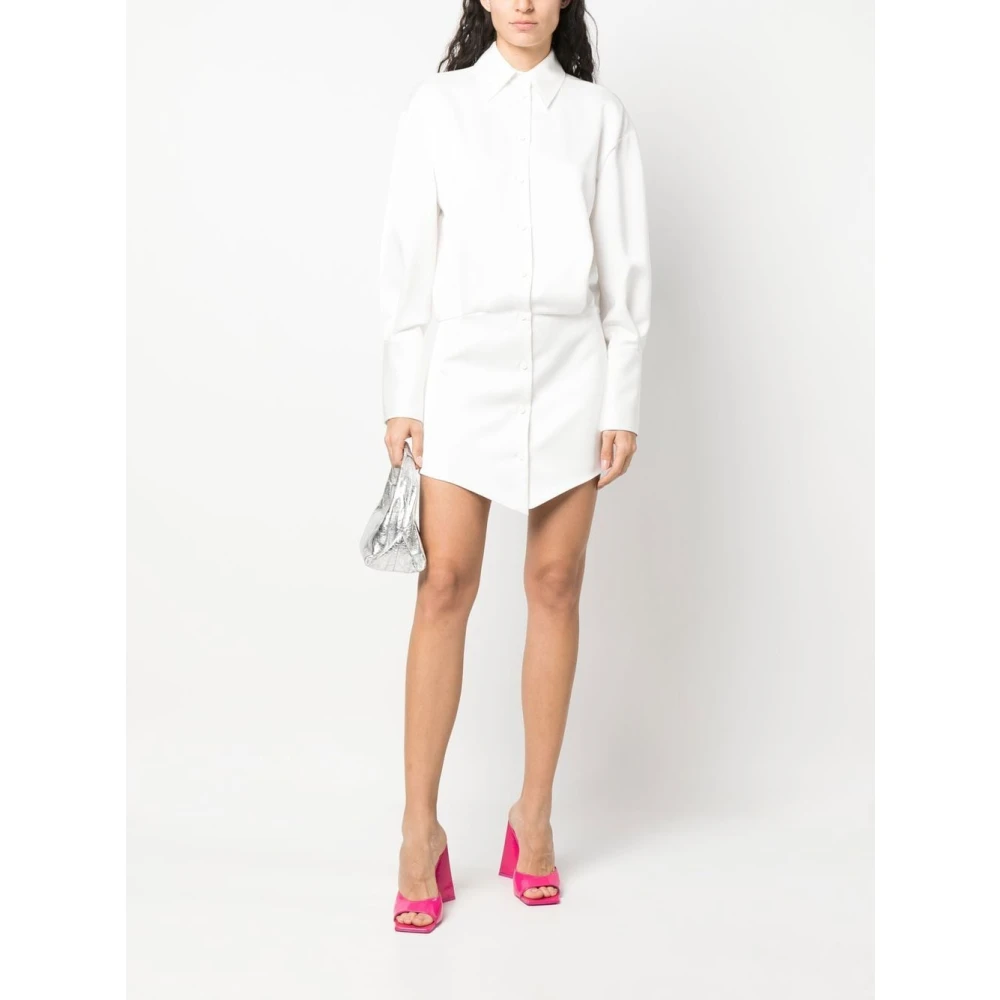 The Attico Silvye Mini Jurk Opvallende Stijl White Dames