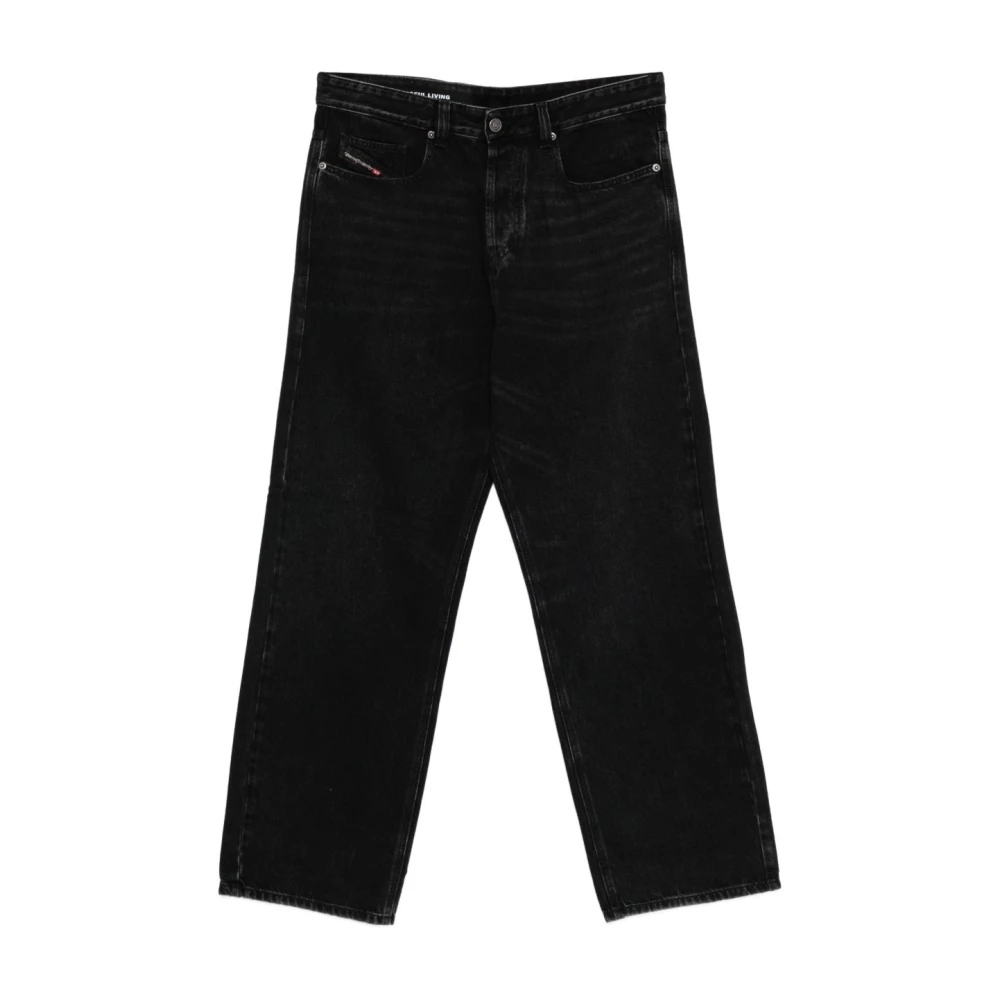 Diesel Men's Black 2001 D-Macro Jeans - Straight Fit Jeans - W32 - Jeans