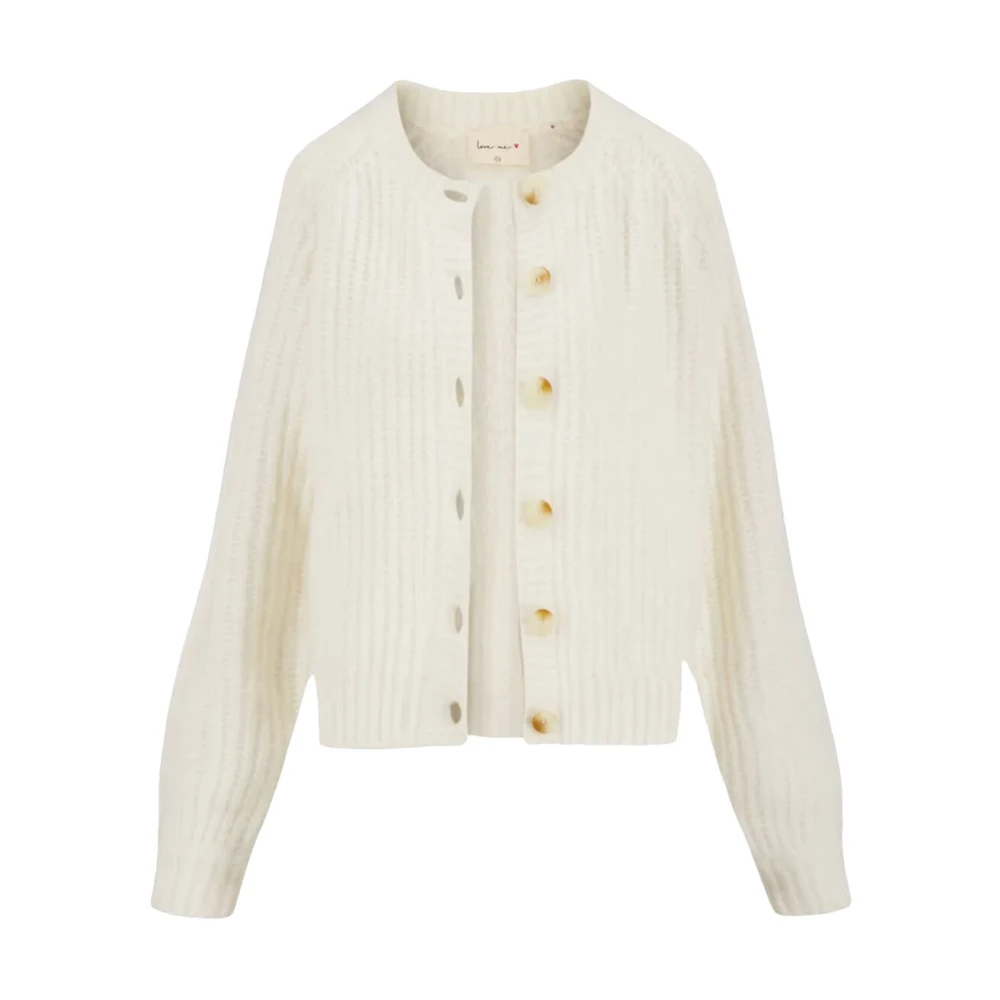 Zusss Gebreide Bomber Cardigan voor Vrouwen Beige Dames