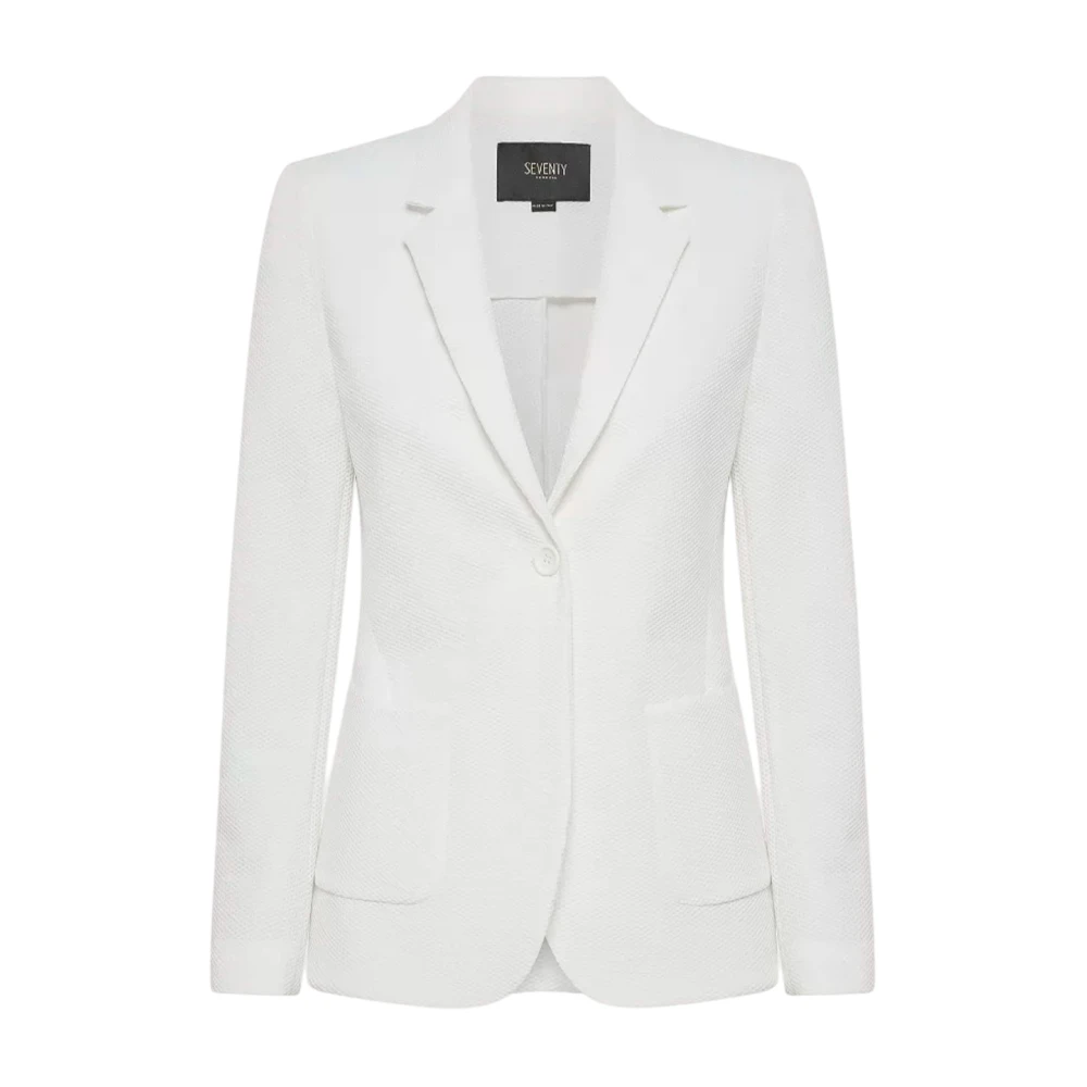 Seventy Klassieke Piqué Honingraatjas Beige Dames